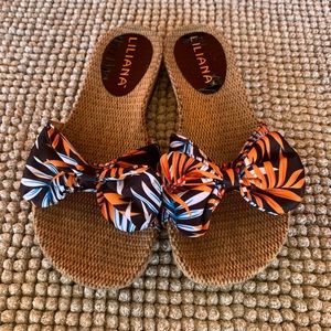 Summer floral sandals